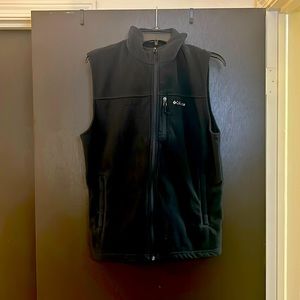 Men’s black Columbia fleece Vest